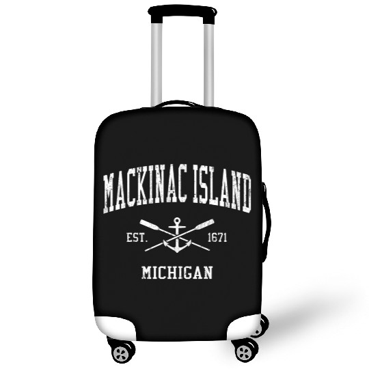 Mackinac Island Mi Crossed Oars Boat Anchor Sports Luggage Covers