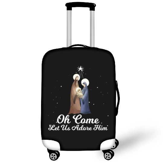 Let Us Adore Him Advent Nativity Scene Luggage Covers