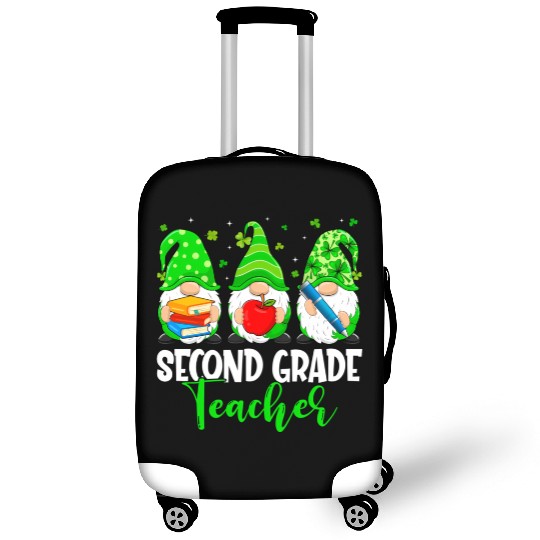 Gnomes 2Nd Grade Teacher Squad St Patricks Day Sch Luggage Covers