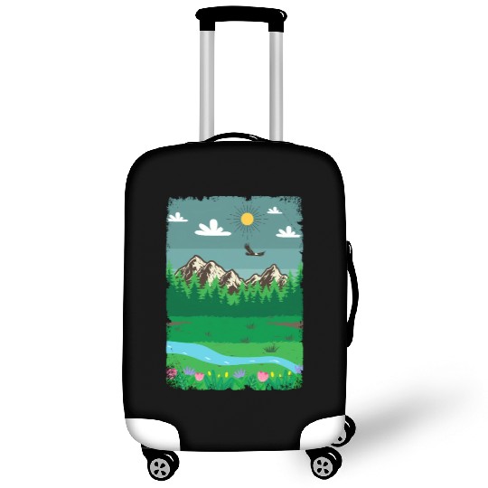 Peaceful Nature Scenery Luggage Covers