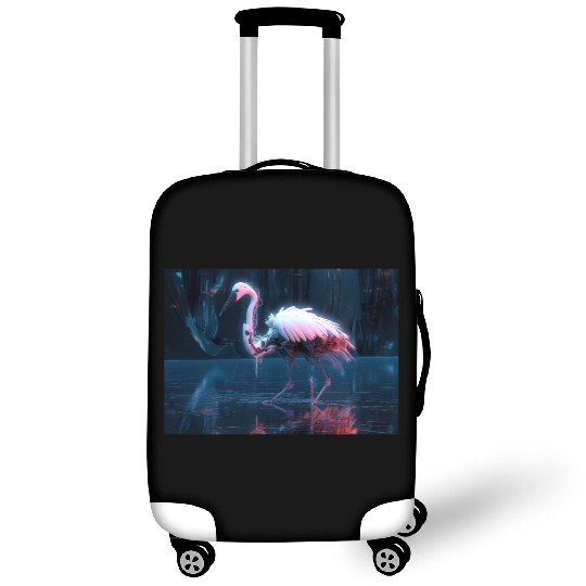 Neon Bird of Paradise Luggage Covers