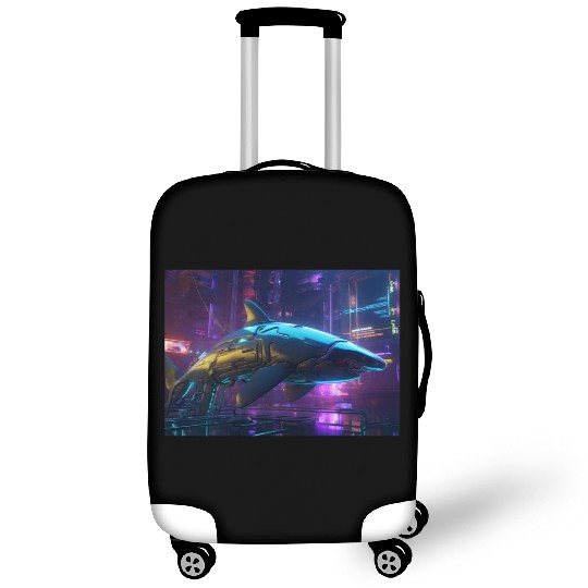Cybernetic Ocean Warrior Luggage Covers