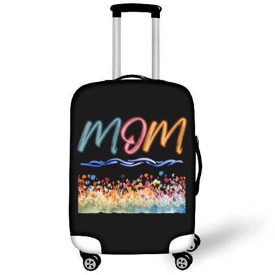 Colorful Flower Mom Mother's Day I Love Mom Luggage Covers