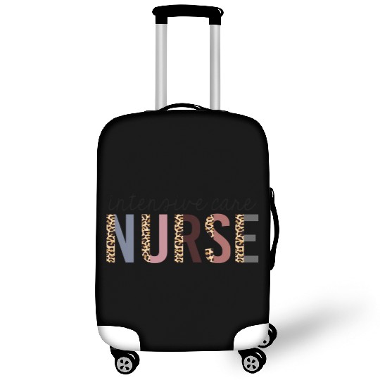 Intensive Care Nurse Leopard Print Icu Nursing Sch Luggage Covers