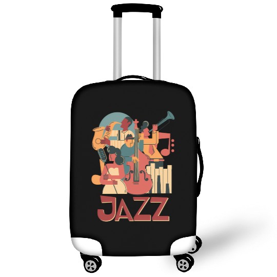 Jazz Musicians Orchestra Playing On Stage Smooth J Luggage Covers