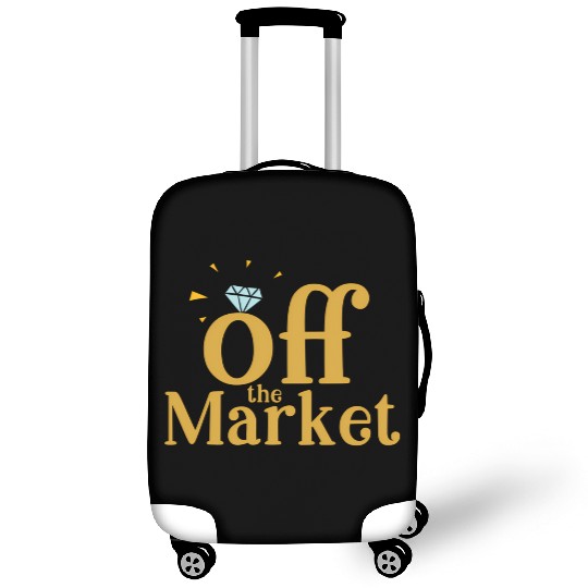 Off The Market Fiance Or Bride With Engagement Rin Luggage Covers