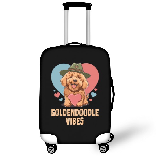 Goldendoodle Vibes Cute Dog Mom Golden Doodle Dog Luggage Covers