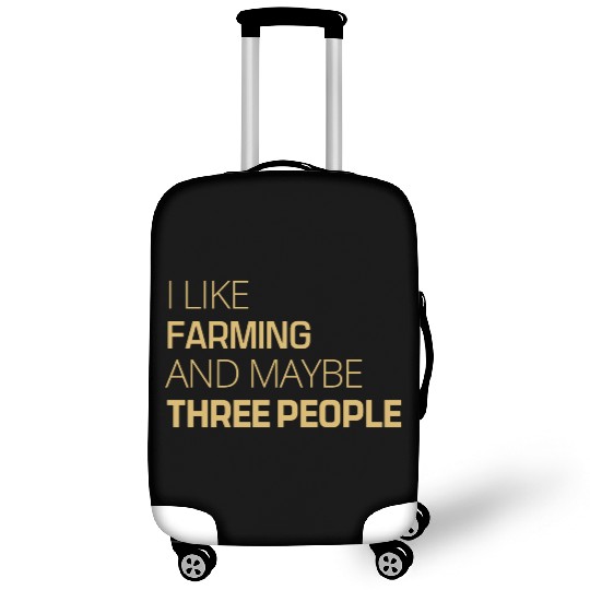 awesome i like farming Luggage Covers