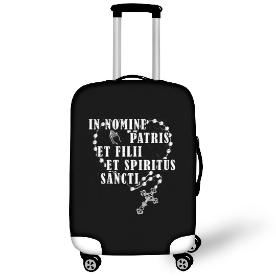 Latin Roman Catholic Rosary Religious Catholic Hol Luggage Covers