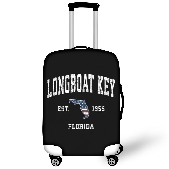 Longboat Key Florida Fl American Flag Sports Luggage Covers