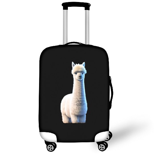 fluffy alpaca Luggage Covers
