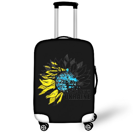 Sunflower Ukrainian Flag I Stand With Ukraine Ukra Luggage Covers