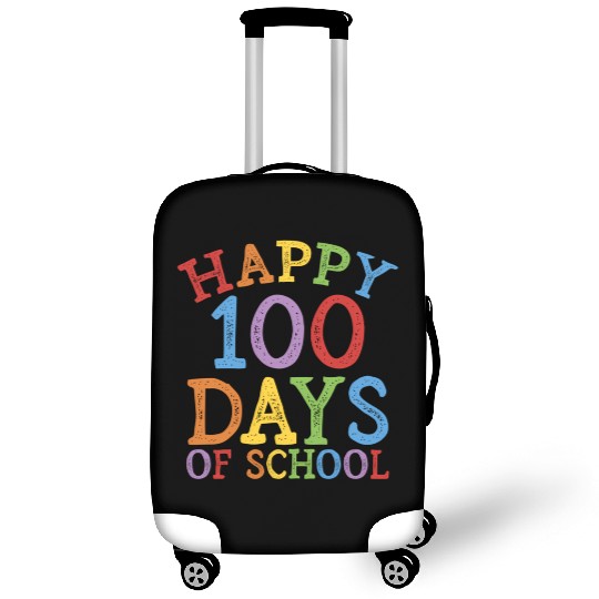 Happy 100 Days Of School 100Th Day Rainbow Luggage Covers