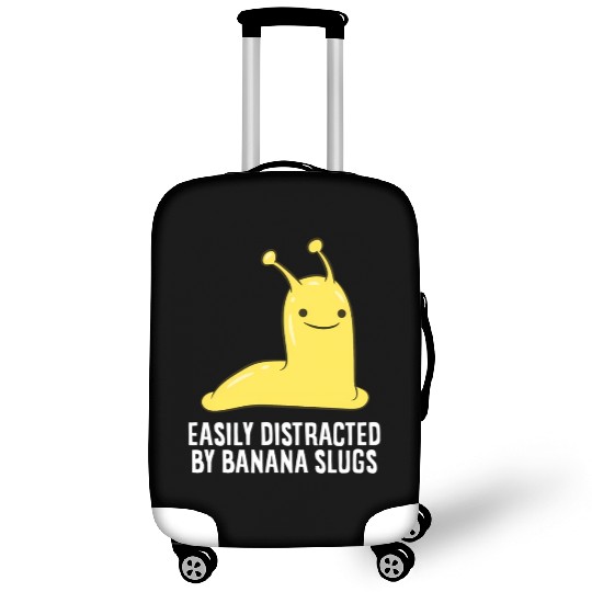 Banana Slug Easily Distracted By Banana Slug Luggage Covers