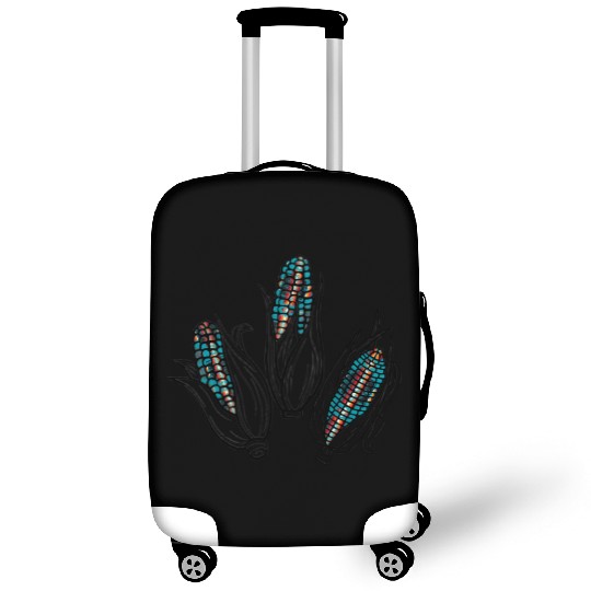 Native American Turquoise Corn Tribal Pattern Luggage Covers