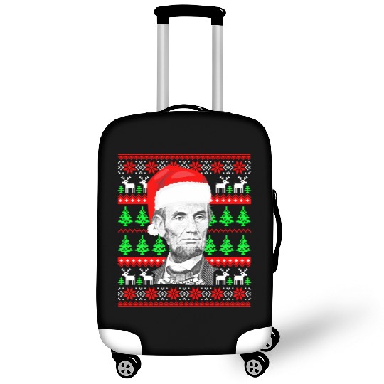 Abraham Lincoln Santa Ugly Luggage Covers