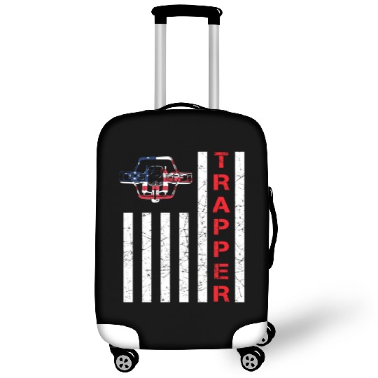 American Flag Trapping For Trappers And Hunters Luggage Covers