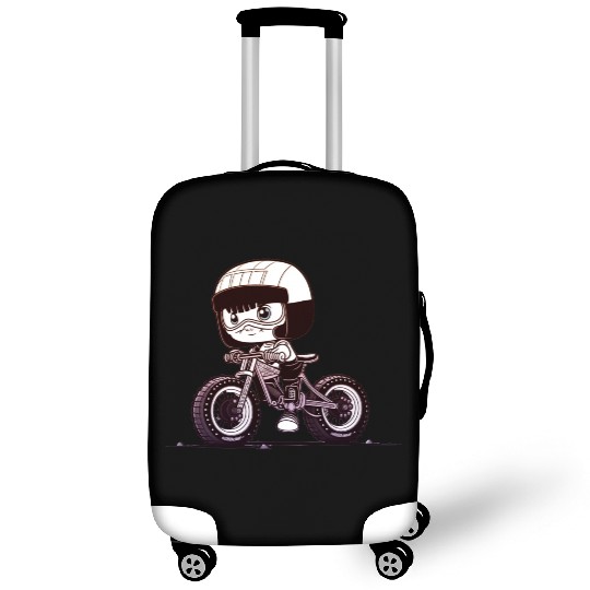 Biker Cycling Funny Cyclist Tint Colorful Luggage Covers