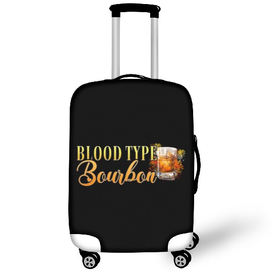 Blood Type Bourbon Cocktail Bartender Luggage Covers