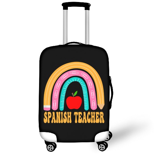 Spanish Teacher Rainbow Pencil Back To School Appr Luggage Covers