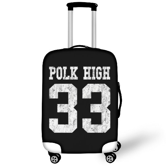 Polk High School Football Jersey 33 Aged Look Luggage Covers