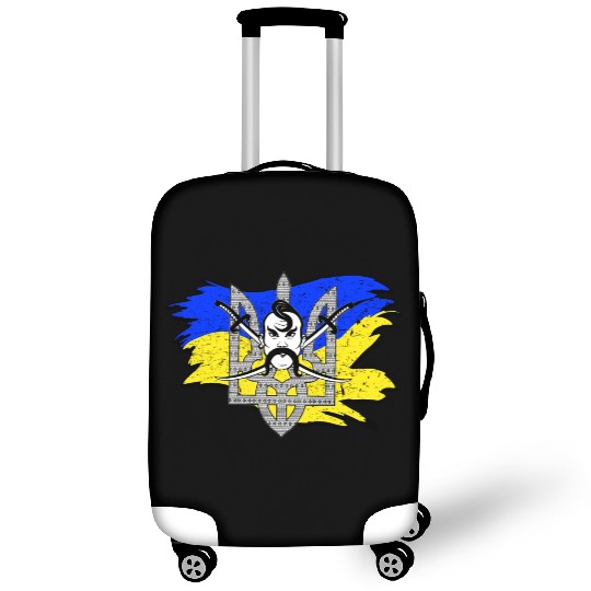 Ukraine Flag Cossack Warrior Ukrainian Tryzub Luggage Covers