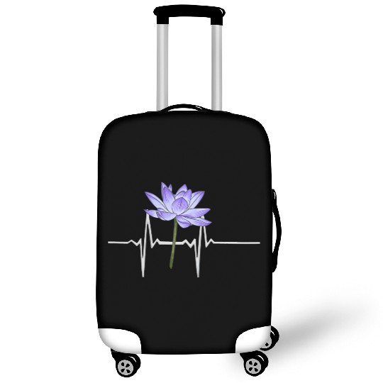 Purple Flower Gardener Luggage Covers