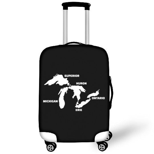 Great Lakes Map Luggage Covers