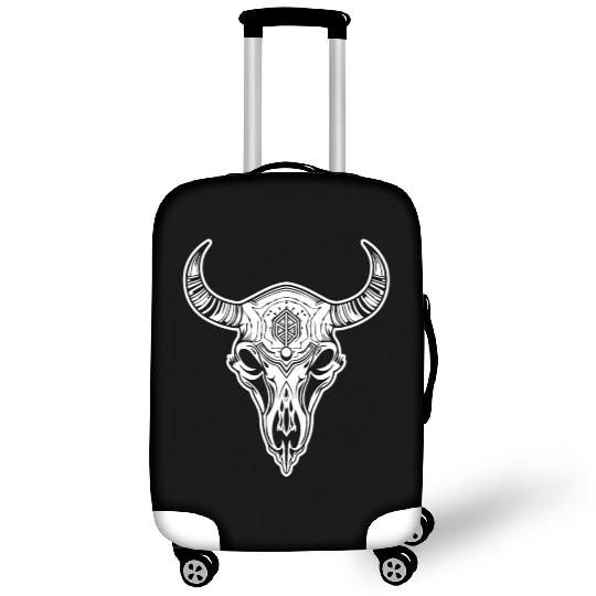 Cow Skull Boho Luggage Covers