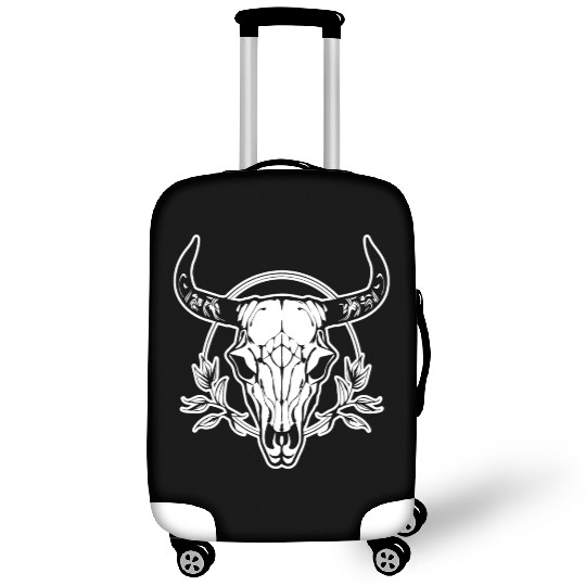 Cow Skull Boho Luggage Covers
