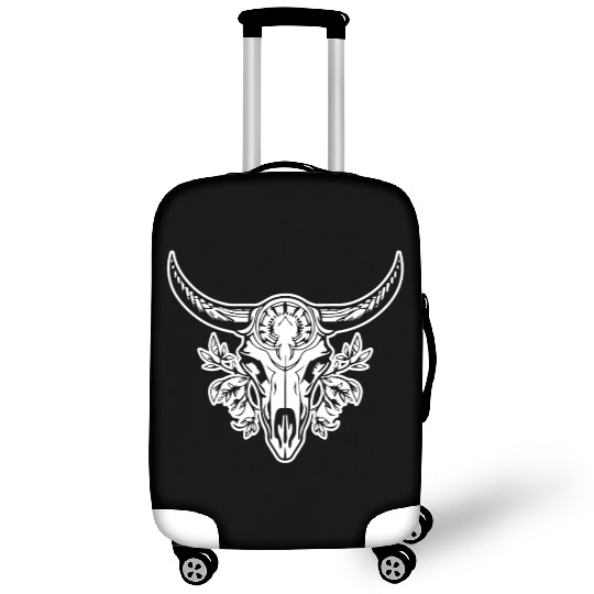 Cow Skull Boho Luggage Covers
