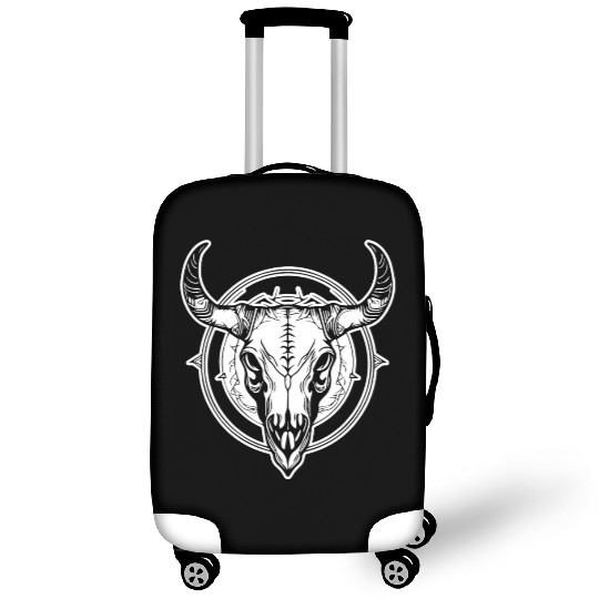 Cow Skull Boho Luggage Covers