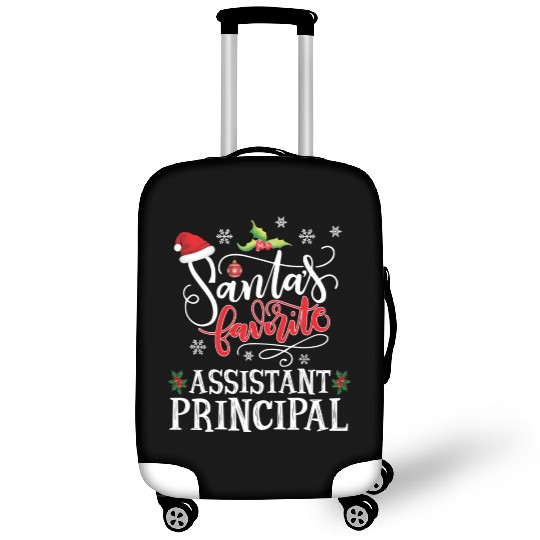 Santa'S Favorite Assistant Principal Party Luggage Covers