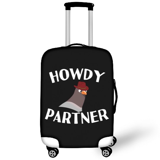 Howdy Partner Pigeon Cowboy Luggage Covers