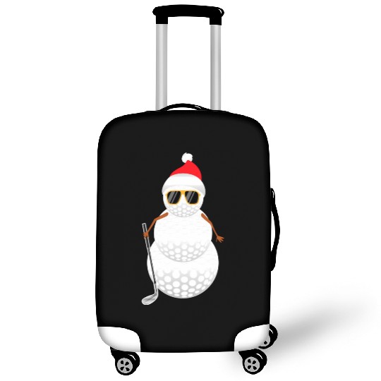 Santa Snowman Golf Ball Golfer Luggage Covers