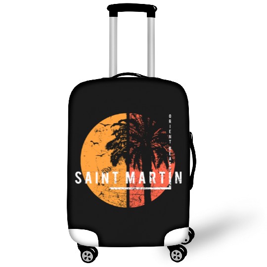 Artistic Orient Beach Saint Martin Cool Vacation Luggage Covers