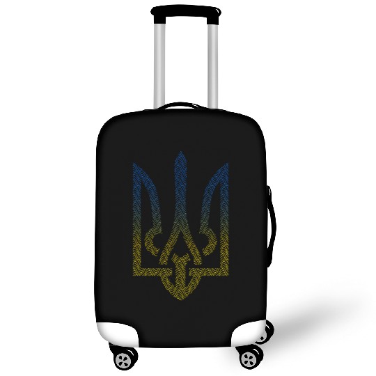 Ukraine Flag And Trident Ukrainian Luggage Covers