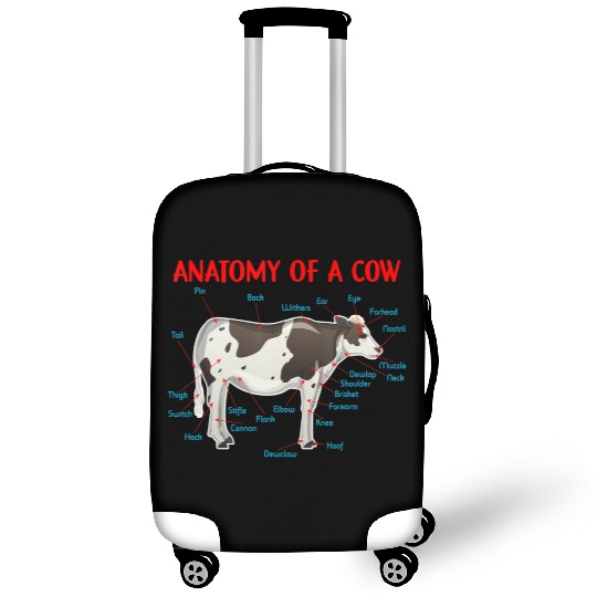 Anatomy Of A Cow Educational Cow Farmer Luggage Covers