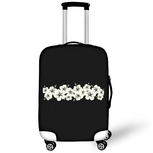 Surfer Style Floral Hibiscus Flower Row 1970S Luggage Covers