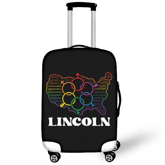 Lincoln Pride Month Pride Flag LGBT Community LGBT Luggage Covers