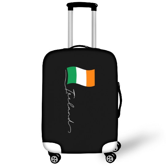 Ireland Signature Flag Pole Elegant Patriotic Luggage Covers