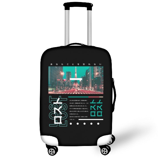 Japanese Streetwear Vibes Aesthetic Tokyo Fashion Luggage Covers
