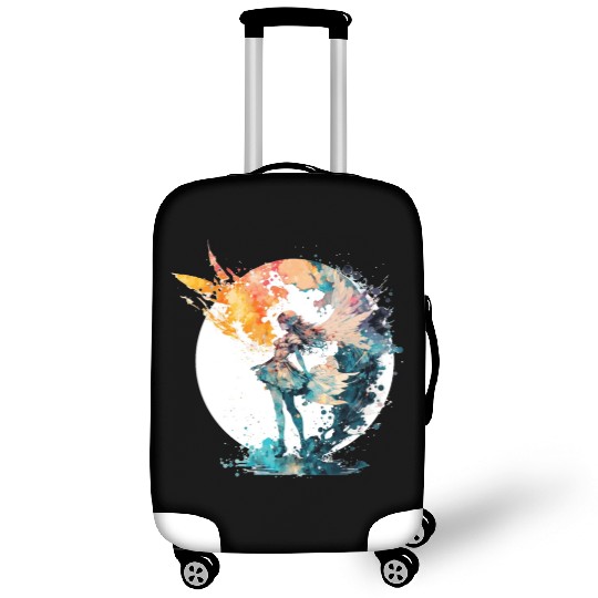 Watercolor Fairy Art Fairycore Grunge Pastel Goth Luggage Covers