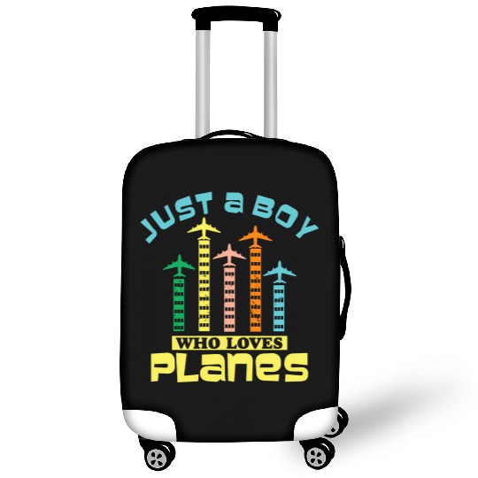 Just A Who Loves Planess Toddler Pilot Flying Luggage Covers