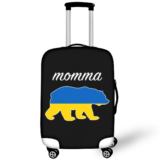 Momma Bear Ukraine Flag Ukrainian Roots Luggage Covers