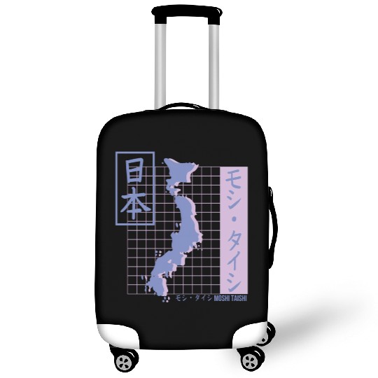 Vaporwave Pastel Japanese Streetwear Aesthetic Luggage Covers