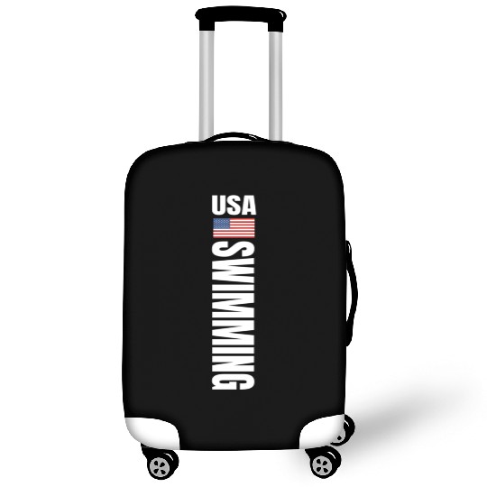 Usa Swimming American Flag Swim Sport Team Luggage Covers