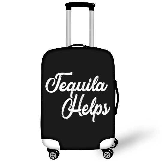 Tequila Helps Distressed Bar Hopping Luggage Covers