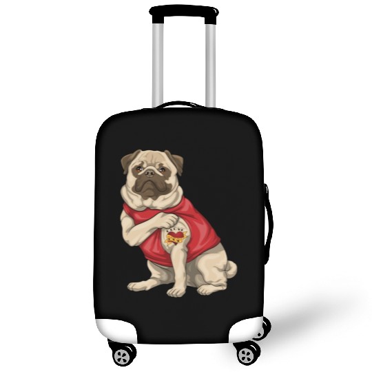 Pug I Love Mom Tattoo Dog Puppy Funny Mother s Day Luggage Covers
