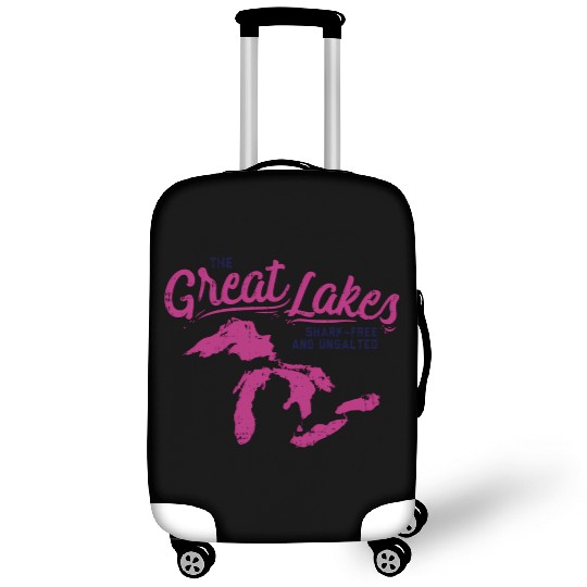 Great Lakes Shark Free Unsalted Summer Vacation Luggage Covers